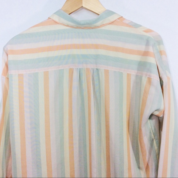 Madewell Tunic Shirtdress Rainbow Stripe XS - Picture 7 of 13